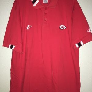 Vintage Mens NFL Authentic Kansas City Red Polo